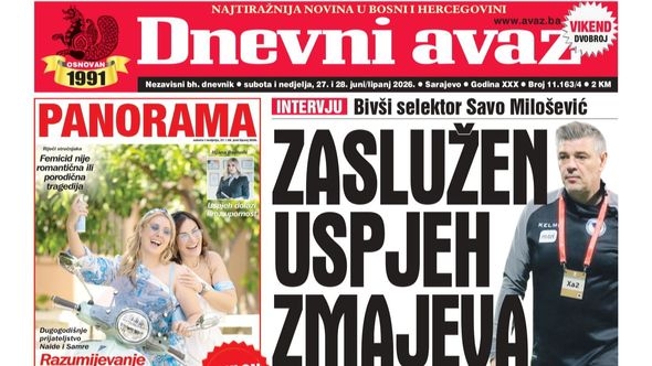 U dvobroju "Dnevnog avaza" čitajte: Zaslužen uspjeh Zmajeva