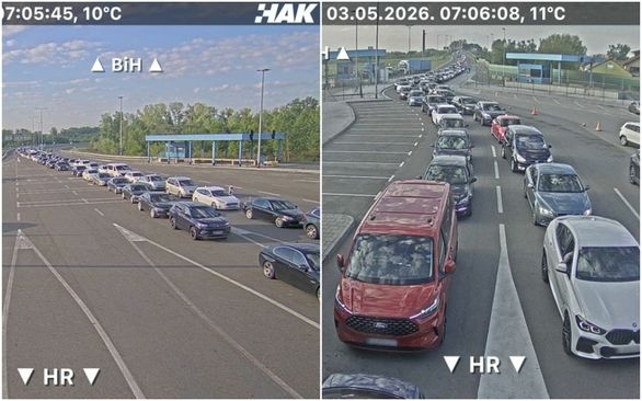 Nakon praznika: Kilometarske kolone na izlazu iz BiH od ranih jutarnjih sati