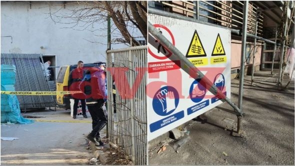 Uviđaj na mjestu pogibije radnika u Ustaničkoj ulici na Ilidži